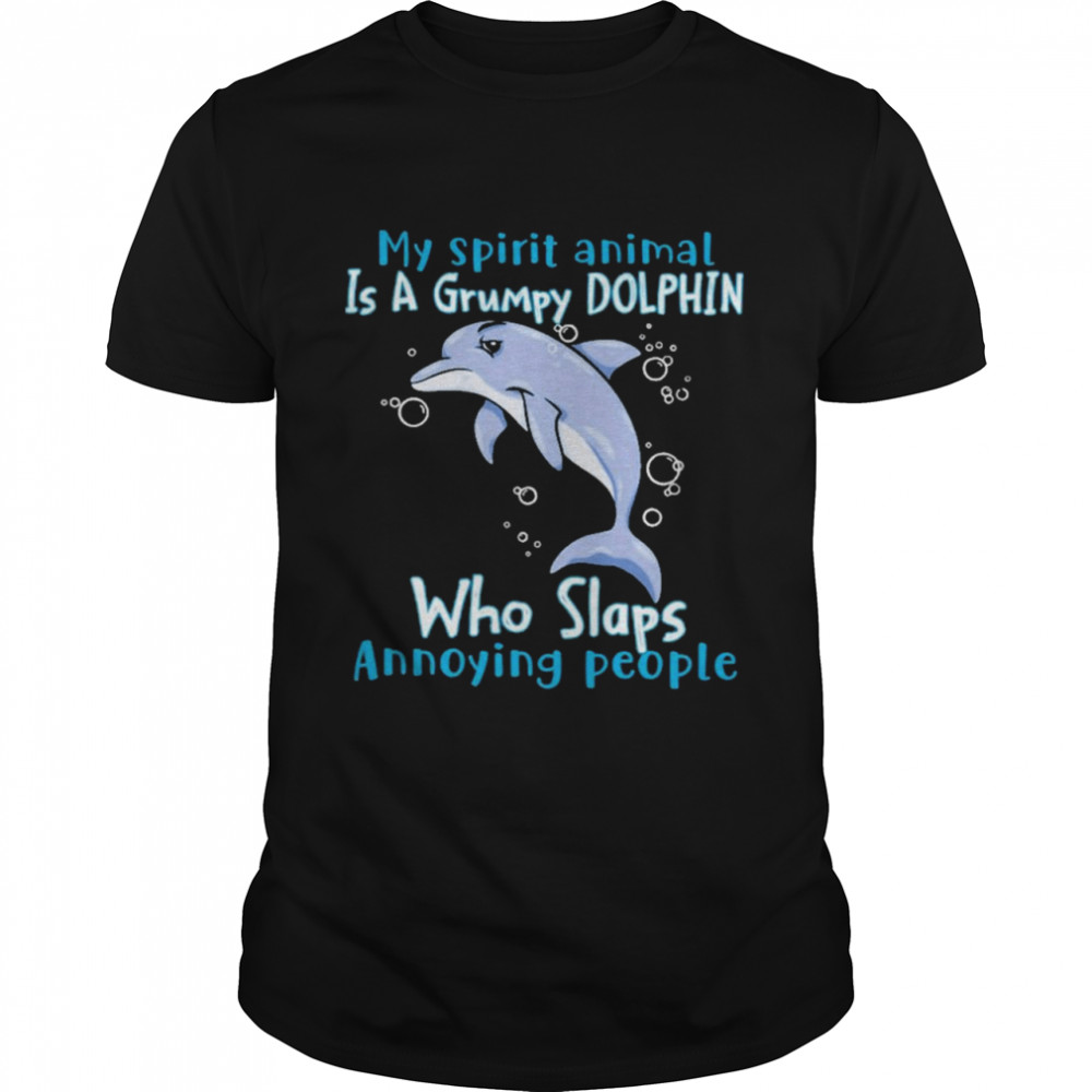 Dolphin Annoying People Dolphin Lovers  Classic Men's T-shirt