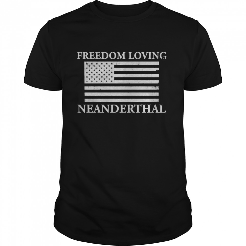 Freedom Loving Neanderthal Flag  Classic Men's T-shirt